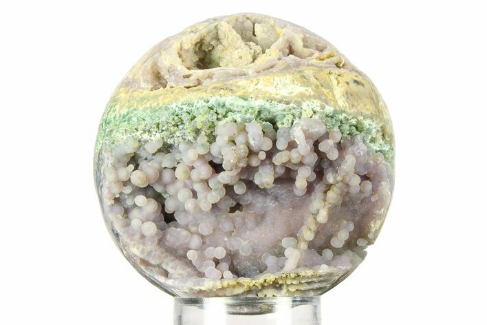 Polished Purple Botryoidal Grape Agate Sphere - Indonesia #360095